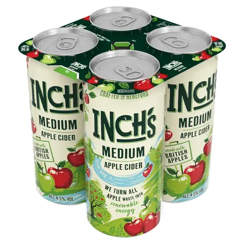 Inch's Medium Apple 4 X 440ml