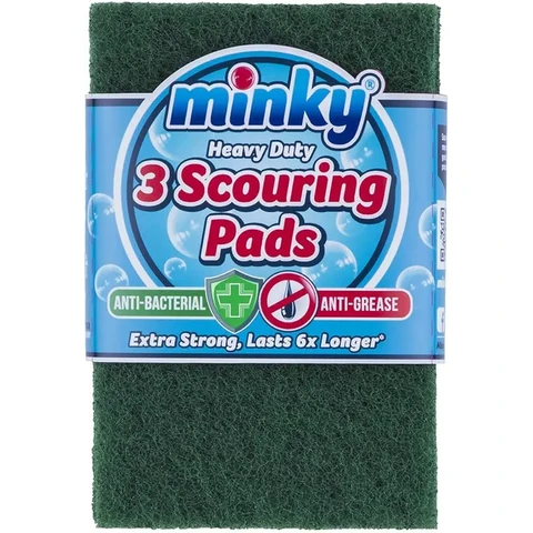 Minky Flat Scourers  Pack of 3