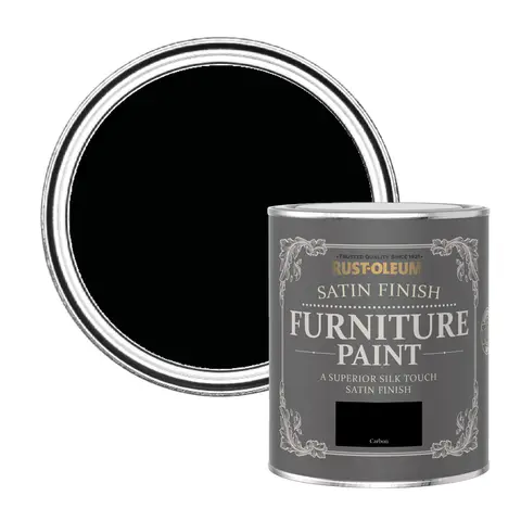RUST-OLEUM SATIN FURNITURE PAINT CARBON 750ML