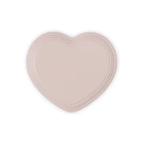 Le Creuset Herzteller aus Steinzeug, Chiffon Pink, 23 cm