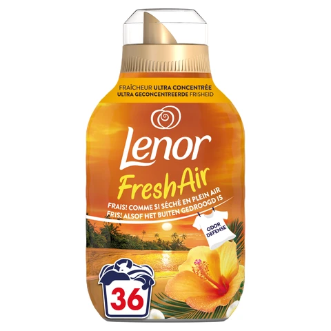 LENOR Adoucissant Liquide Freshair Soleil Tropical 36 Lavages 504ml