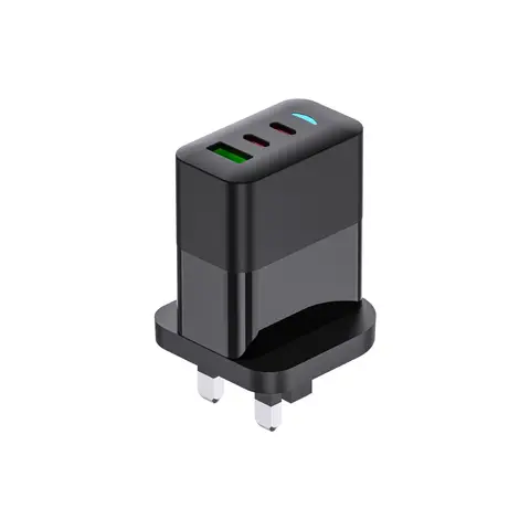 PAVAREAL K127CTC British standard GaN A+C+C PD65W charger set (dual flash charging) black