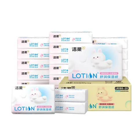 C&S Jierou Moisturizing Facial Tissue, 3-Ply, 2000 Sheets (100 Sheets x 20 Packs)