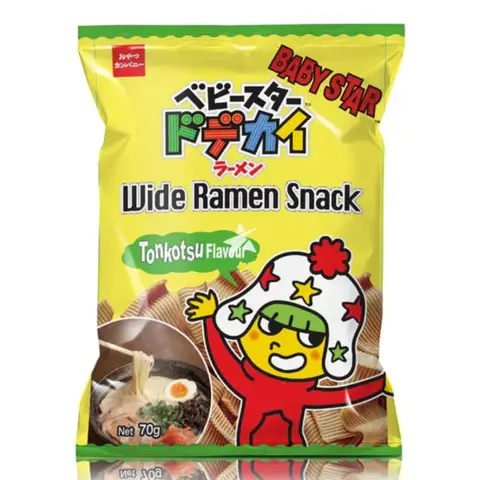 Baby Star Ramen Snack Tonkotsu (Wide) 70g