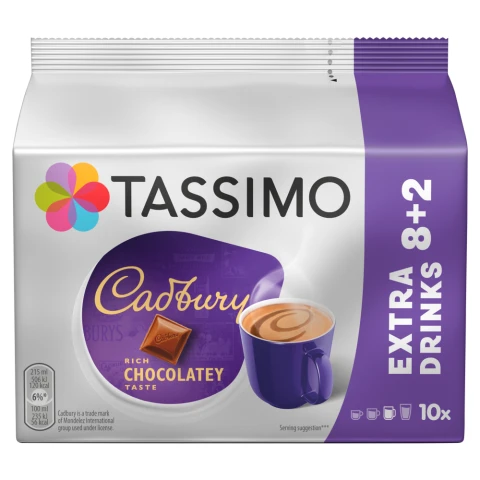 Tassimo Cadbury Hot Chocolate 10 Pods 241g