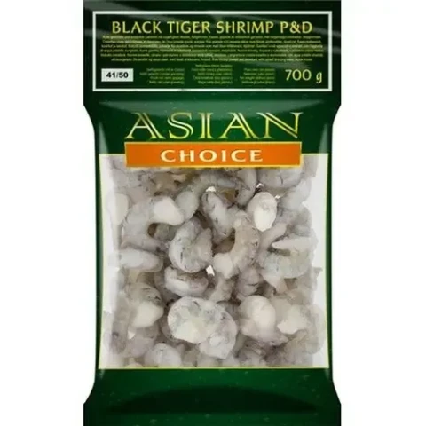 Asian Choice 31/40 Black Tiger Garnelen P&D 1kg (700g netto)