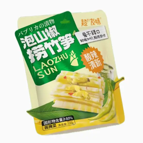 Chaoyouwei Pickled pepper flavoured bamboo shoots超友味泡山椒捞竹笋190g