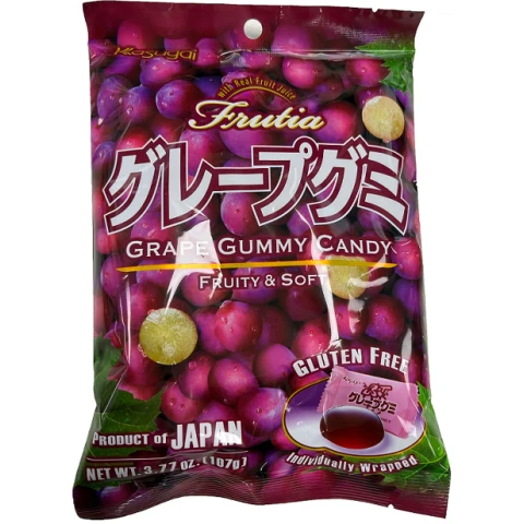 KASUGAI Grape Gummy 107g 春日葡萄味QQ糖 107g