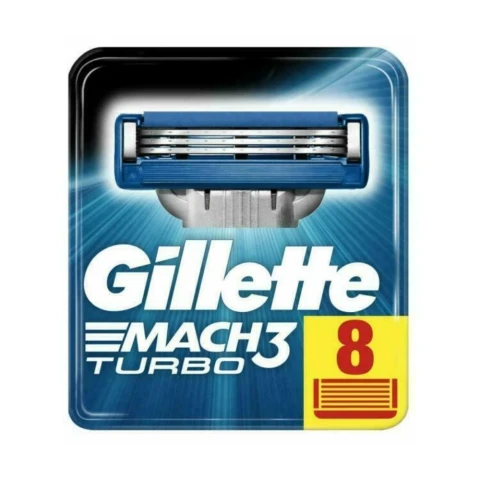 Gillette MACH3 Turbo Men's Razor Blades 8 Count