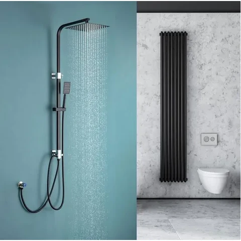 Douche-systeem van roestvrij staal Regendouche-set, Massage-douchepaneel met handdouche