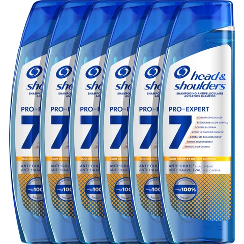 Head & Shoulders Pro-Expert 7IN1 - Anti-Roos Shampoo - Met Cafeïne - Voordeelverpakking - 6 x 250 ml