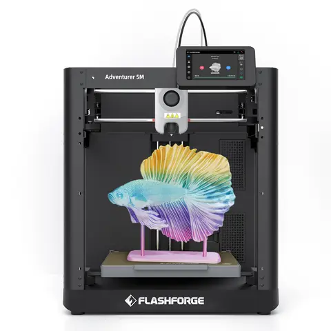 FLASHFORGE Adventurer 5M 3D Printer, Max 600mm/s High Speed Printing, 280°C Direct Extruder,Print Size 220x220x220mm