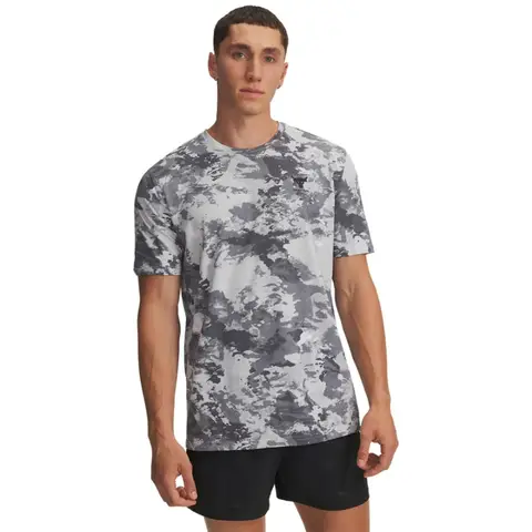 Under Armour Project Rock Printed Men's Short Sleeve T-Shirt - Mod Gray