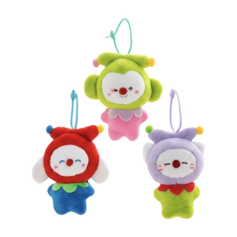 Jouets - Peluches - QuanDao - XLP00502 - Porte-clés clown - 14 cm - 20 modèles assortis (modèle expédié aléatoirement)