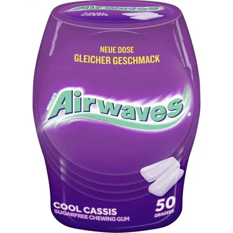 Wrigley's Airwaves Black Mint Kaugummidragees Dose 50 Stück