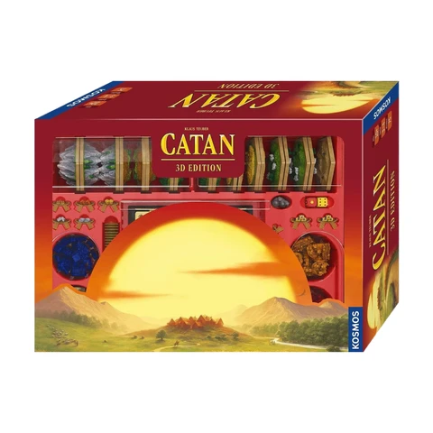 KOSMOS 682262 Catan - 3D-Edition, Siedler von Catan als hochwertige 3D-Edition, Strategiespiel für 3-4 Personen ab 10 Jahren, Brettspiel-Klassiker, Eigenständiges Spiel
