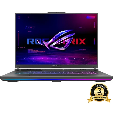 ASUS ROG Strix G18 G814PM-S9012W 18 inch gaming laptop, AMD Ryzen 9 8940HX, NVIDIA GeForce RTX 5060 8 GB, 16 GB DDR5, 1 TB SSD, 240 Hz WQXGA-display, Wi-Fi 6E, Windows 11 Home, Eclipse Gray