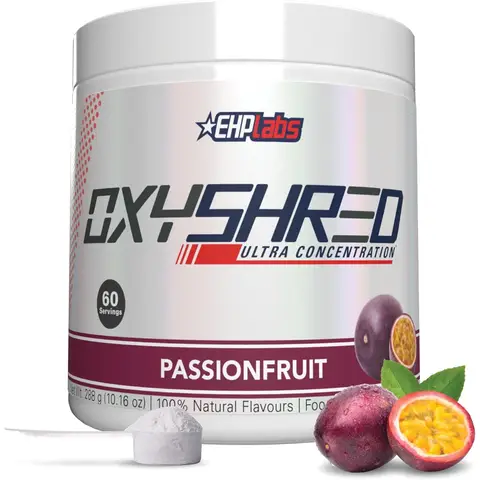 EHPlabs OxyShred Ultra Concentration Thermogenic Daily Wellness Support Powder Passionfruit - 264g