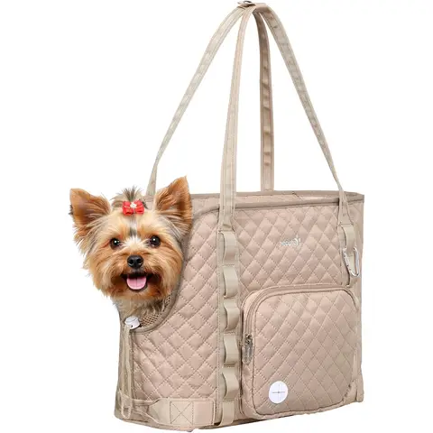 Pecute Dog Purse Carrier Khaki