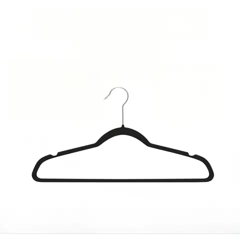 ANQI Non-Slip Suit Clothes Hangers, 
Black, Pack of 20
