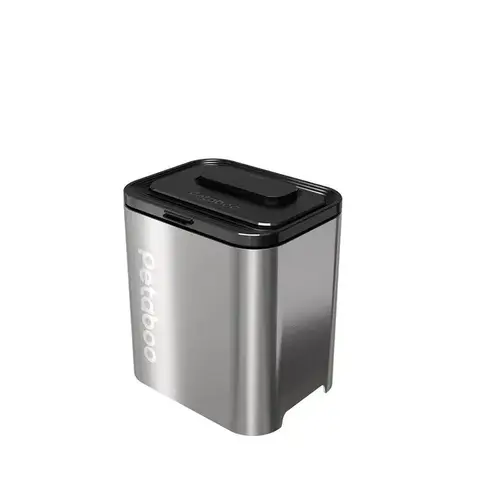 Petaboo Criseal 200SS Automatic Vacuum Dog Food Storage Container,13 Litre,304 Stainless Steel Airtight cat food container, 13L Dry pet food storage containers for Dogs Cats Rechargeable Storage Bin with lid &Measuring Scoop-C200SS