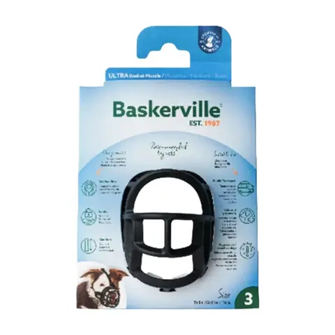 Baskerville NR3 Muselière ultra respirante pour animaux de compagnie