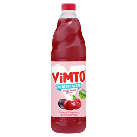 Vimto Real Fruit Squash Cherry, Raspberry & Blackcurrant 1L