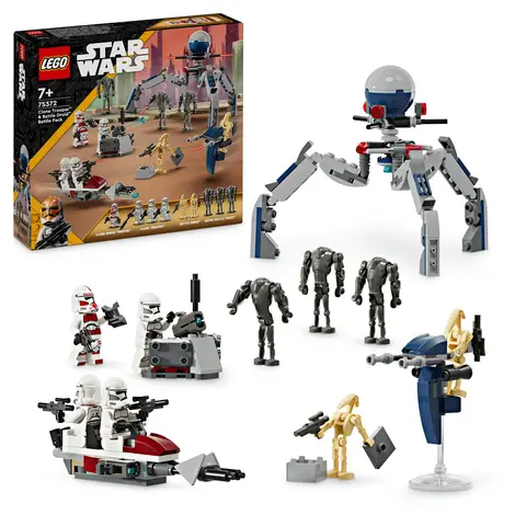 LEGO Star Wars™ 75372 Pack de combat des Clone Troopers™ et Droïdes de combat