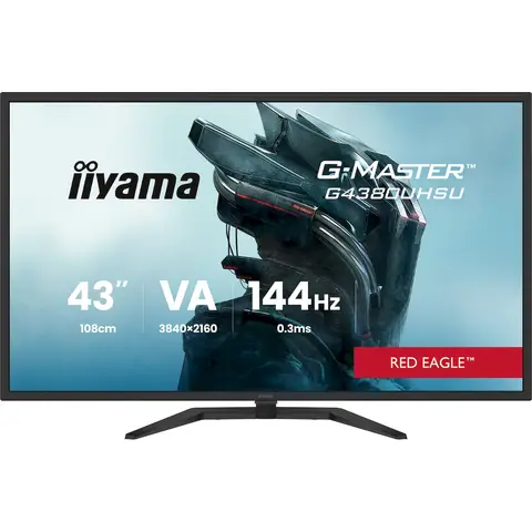 iiyama G-MASTER Red Eagle G4380UHSU-B2 43" Class 4K UHD Gaming LED Monitor - 16:9 - Matte Black