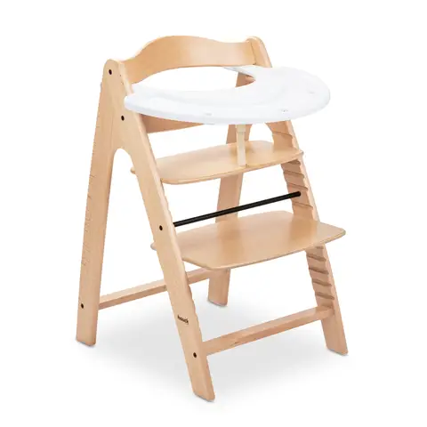 Hauck Arketa High Chair Set with Play Tray - Beech