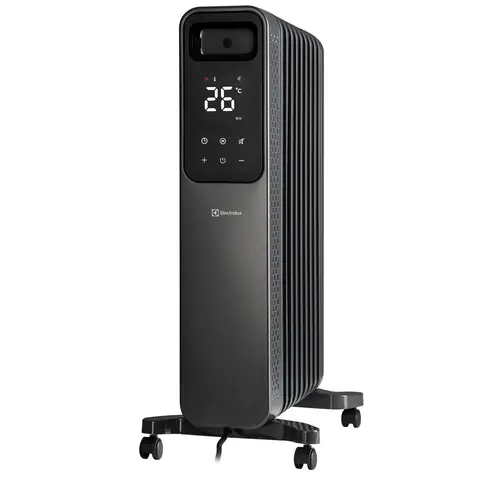 Electrolux Oil Filled Radiator – 2000W Heating Power, Adjustable Thermostat, Portable Design, Grey HEA2013ELGRY