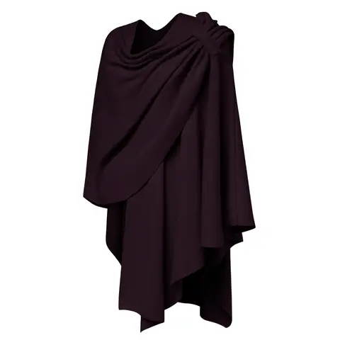 PULI Womens Shawl 18015 burgundyF