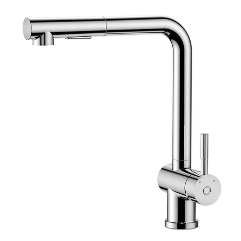 Robinetterie de cuisine avec spray, mélangeur haute pression, rotation 360°