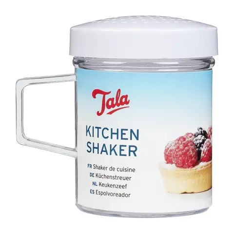 Tala Kitchen Shaker, Multi-use Kitchen Tool for Dusting and Decorating Freshly Baked Goods and Essential When Working with Pastry, Made with BPA Free Plastic