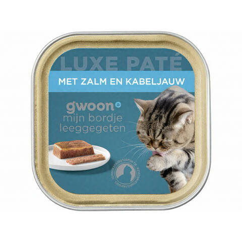 G'woon Luxe pate zalm kabeljauw 85g