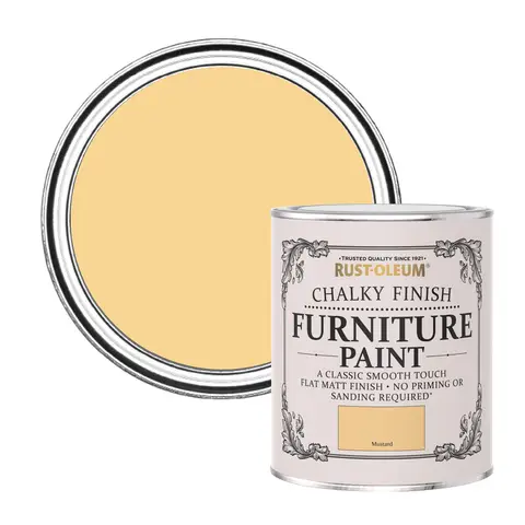 RUST-OLEUM CHALKY FURNITURE PAINT MUSTARD 750ML