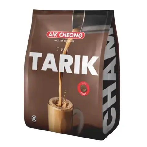 Aik Cheong 4-in-1 Instant Cham Beverage Mix - Milk Tea & White Coffee (38g x 12 Sachets)