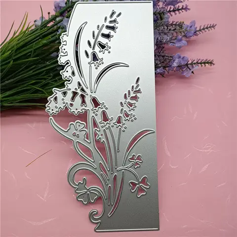 Flower Leaf Metal Die Cuts,Glory Flower Lace Bells Edge Cutting Dies Cut Stencils for DIY Scrapbooking Album Decorative Embossing Paper Dies Card Making