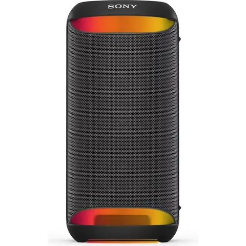 Sony SRS-XV500 - Kabelloser Bluetooth-Partylautsprecher mit kraftvollem Sound und MEGA BASS - 25 Stunden Akkulaufzeit, tragbar, LED-Beleuchtung, Party Connect, IPX4, Karaoke-Mikrofoneingänge - Schwarz