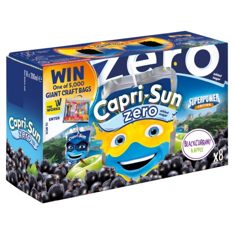 Capri Sun Zero Blackcurrant 8 x 200Ml