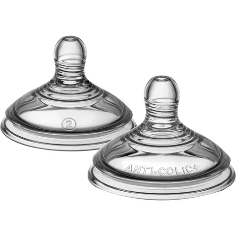 Tommee Tippee Advanced Anti-Colic Med Flow Teats 3+ Months 2 Pack