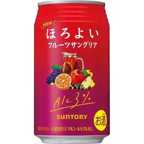 Suntory Horoyoi Fruit Sangria Flavour 3% alc/vol 350ml/can  水果酒味沙瓦 350ml/罐