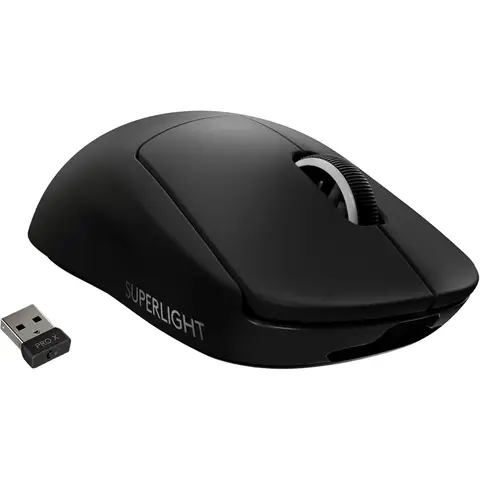Logitech PRO X SUPERLIGHT Gaming-Maus, Schwarz