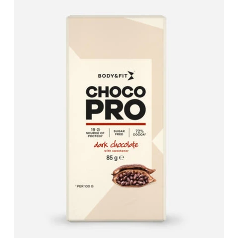 Body&Fit ChocoPro (0 sugar) Pure 1.02 kg (12 bars)