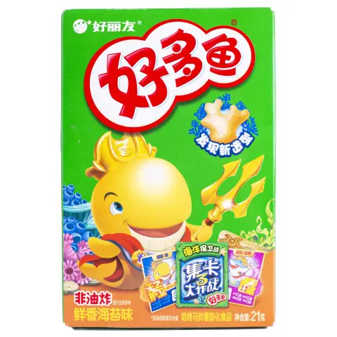 ORION CRACKERS LOW SUGAR (SEAWEED FLAVOUR) 33g 好丽友好多鱼鲜香海苔味 33g