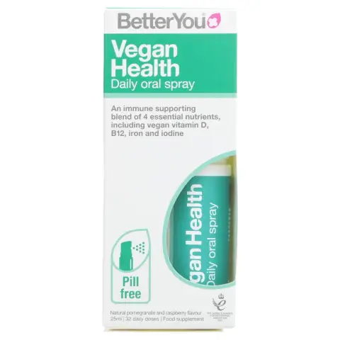 BETTER YOU - Vegan Health Oral Spray - 4 Essential Nutrients - 25ML