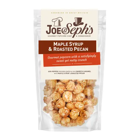 Joe & Seph's - Maple Syrup & Roasted Pecan Popcorn Pouch - 70g