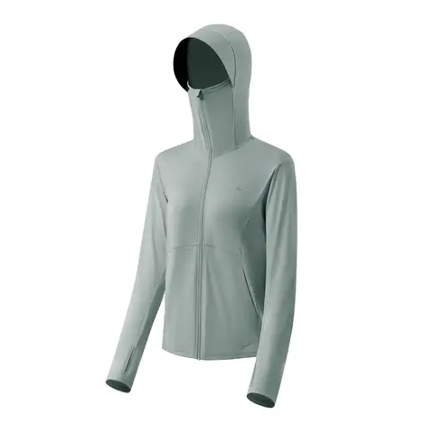 Beneunder AL818, Spring Women's Cooling Outdoor Sports Breathable Cool Comfortable Shirts Long Sleeve with Mask Hooded Outdoor Performance,– Standard Gray M - Couple Gift Perfect Gift