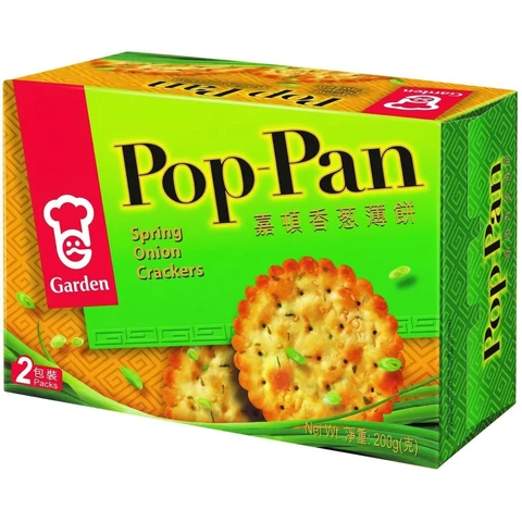 Garden Pop-Pan Cracker Spring Onion Flavour 200g