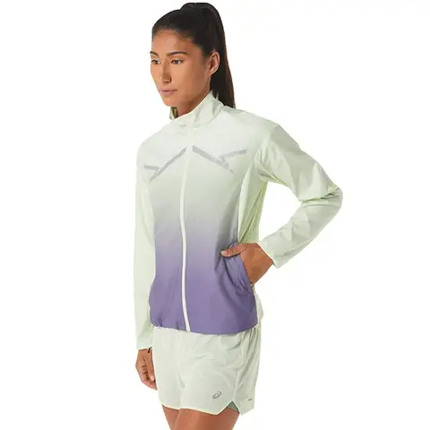 Asics LITE-SHOW JACKET GREEN/DUSTY PURPLE L